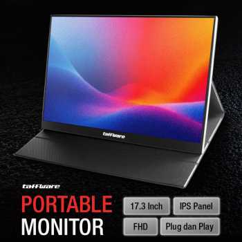 Gambar produk Taffware Portable Monitor 17.3 Inch IPS FHD 60Hz Type C Mini HDMI - 1730XTS