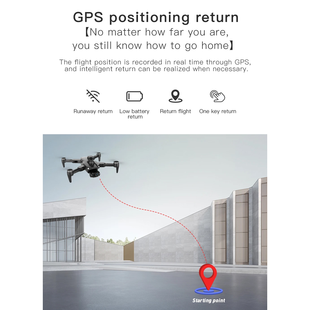 ZAYA Drone 4K HD ESC GPS 5G Transmission Obstacle Avoidance 2200mAh - L900 PRO Gambar produk ZAYA Drone 4K HD ESC GPS 5G Transmission Obstacle Avoidance 2200mAh - L900 PRO