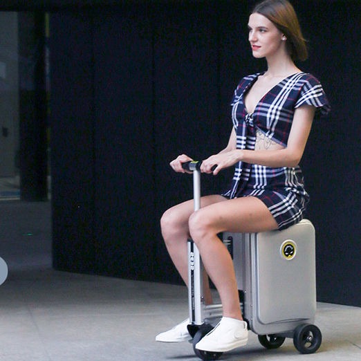 TaffGO Koper Skuter Elektrik Kabin Airwheel Style Luggage 20 Inch - SE40 Gambar produk TaffGO Koper Skuter Elektrik Kabin Airwheel Style Luggage 20 Inch - SE40