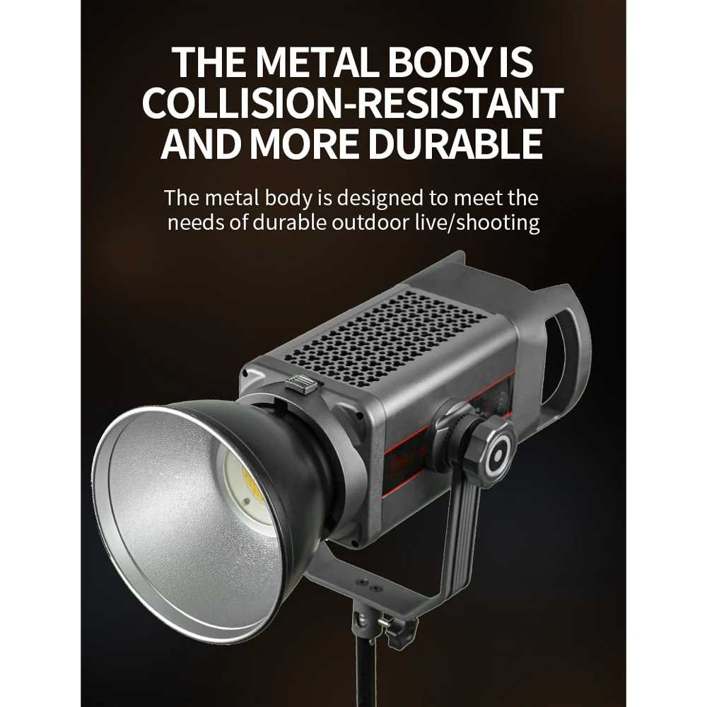 Gambar produk Kamox Lampu Studio LED Fill Light 3in1 Color Universal Mount 300W - V308