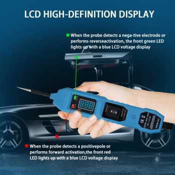 Gambar produk VSTM Tespen Sirkuit Mobil Circuit Tester Voltage Aligator Clip 3.5-36V - CNDW-823