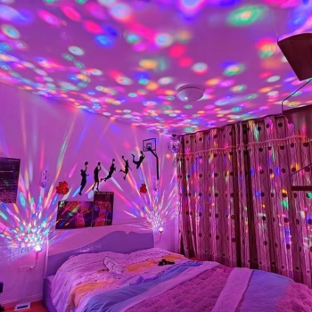 Gambar produk Heinast Lampu Disko RGB LED E27 Rotating Party Lamp Colorful Light 6W - H-21