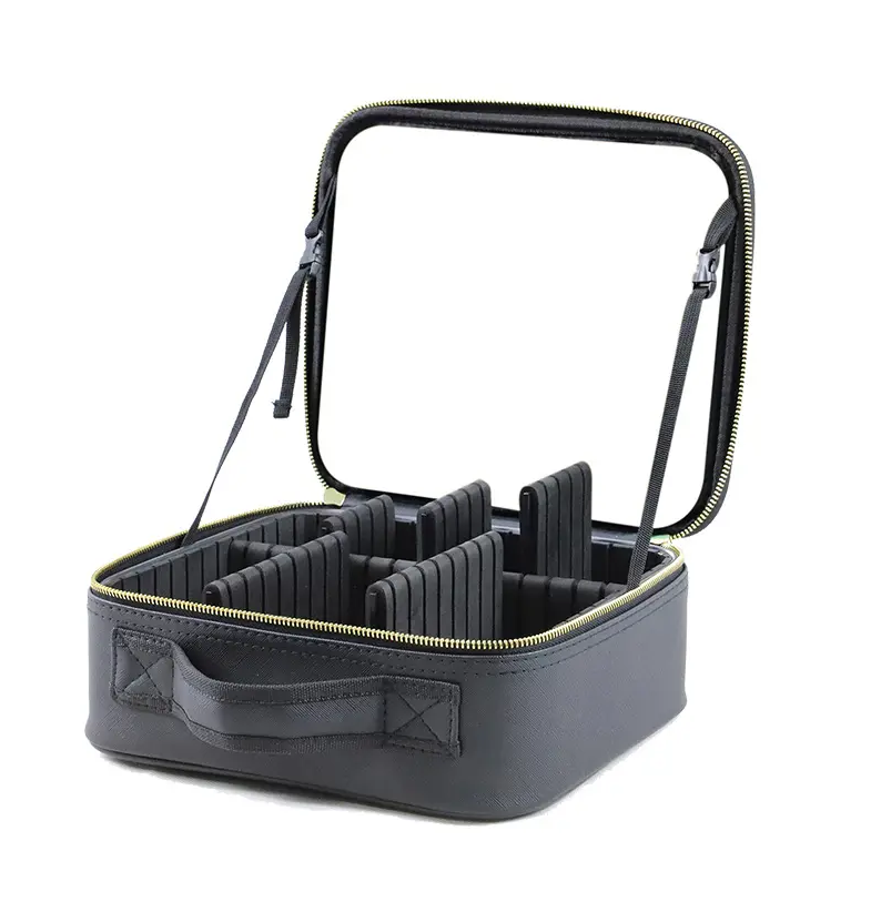 SNU Tas Organizer Make Up Kosmetik Multifungsi with Mirror 26x23x12cm V-shaped - F300 Gambar produk SNU Tas Organizer Make Up Kosmetik Multifungsi with Mirror 26x23x12cm V-shaped - F300