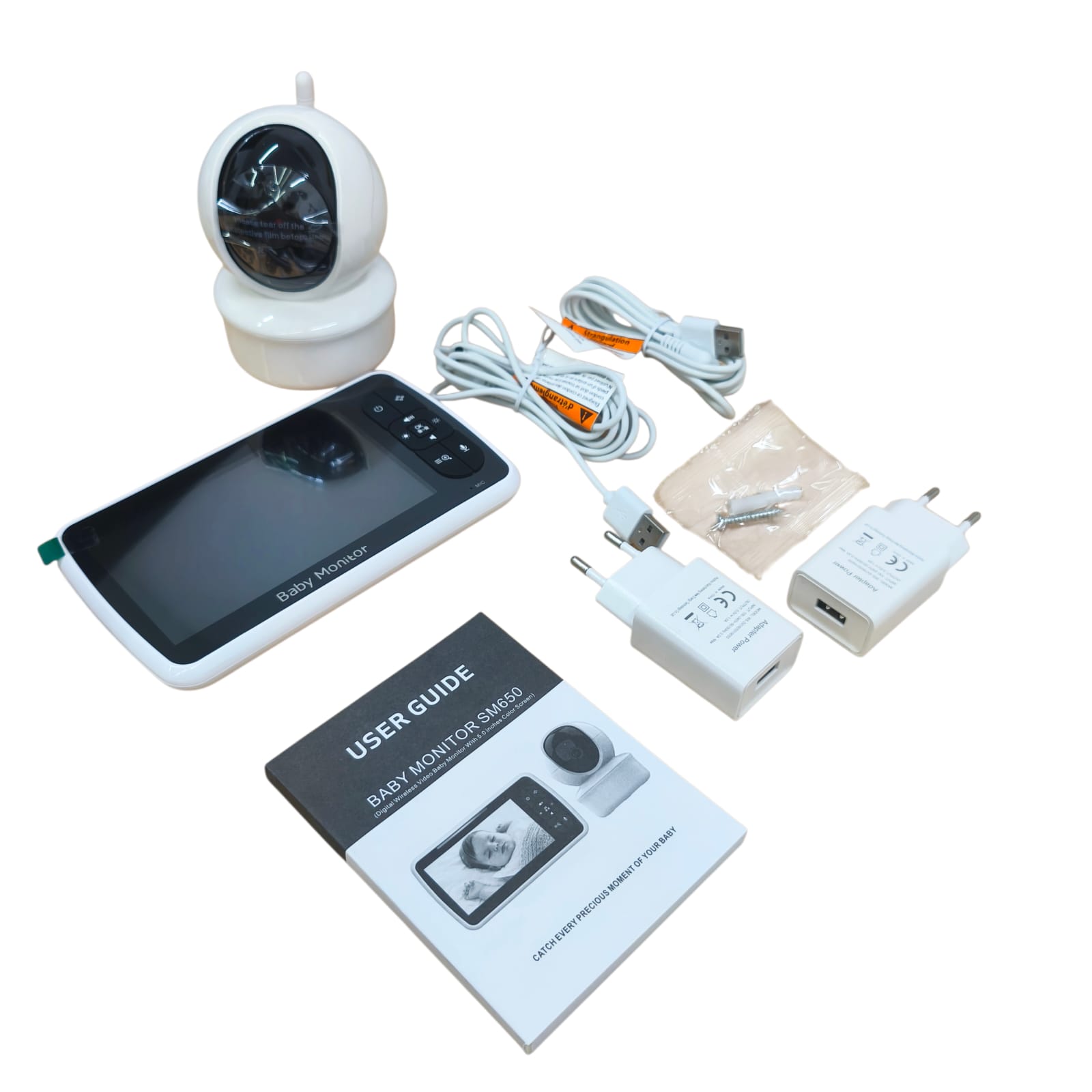 IBNUNU Baby Monitor CCTV Display Camera Two Way Talk 5 Inch 3000mAh - SM650 Gambar produk IBNUNU Baby Monitor CCTV Display Camera Two Way Talk 5 Inch 3000mAh - SM650