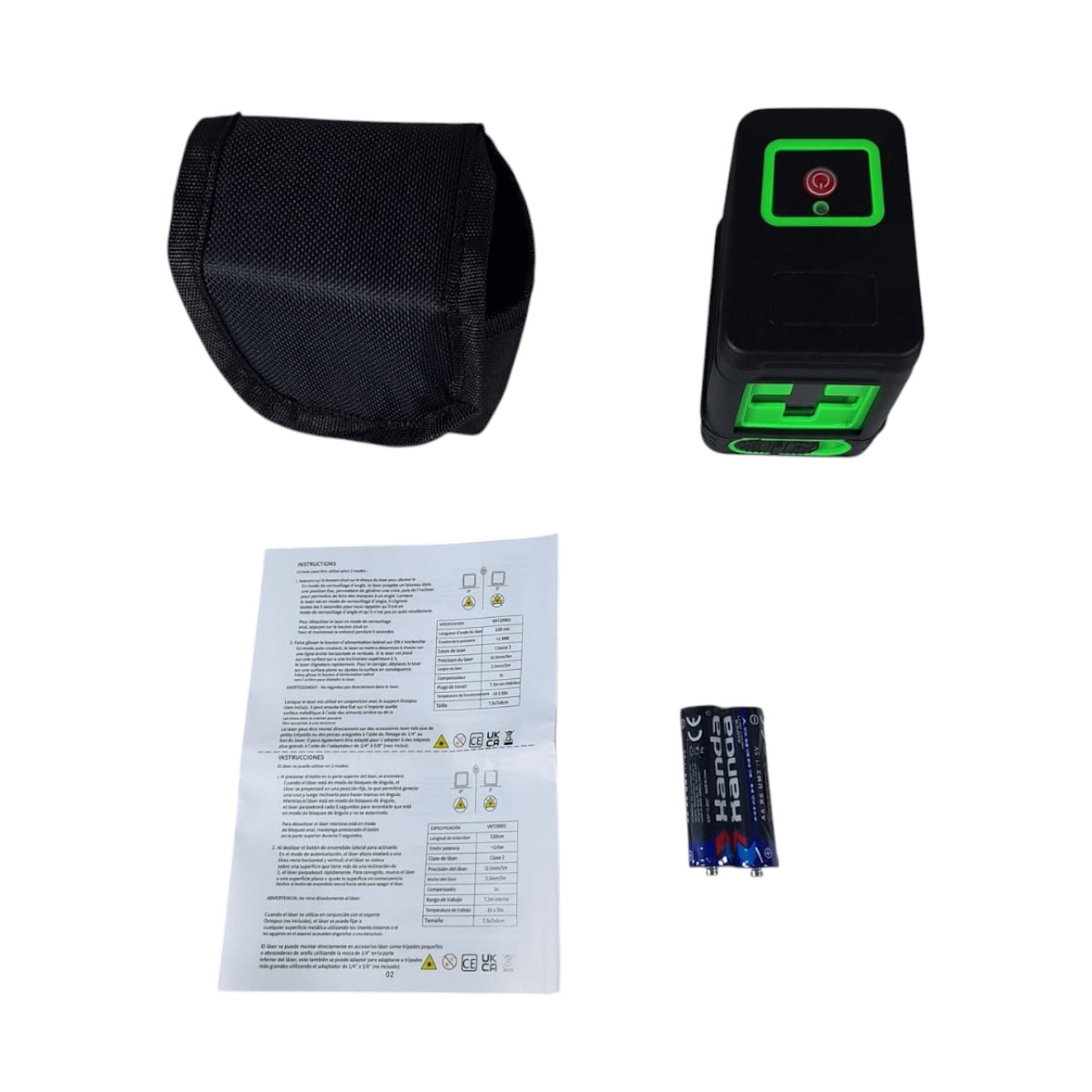 HILDA Laser Level Self Leveling 2 Line 520nm Waterproof - KSWLS236 Gambar produk HILDA Laser Level Self Leveling 2 Line 520nm Waterproof - KSWLS236