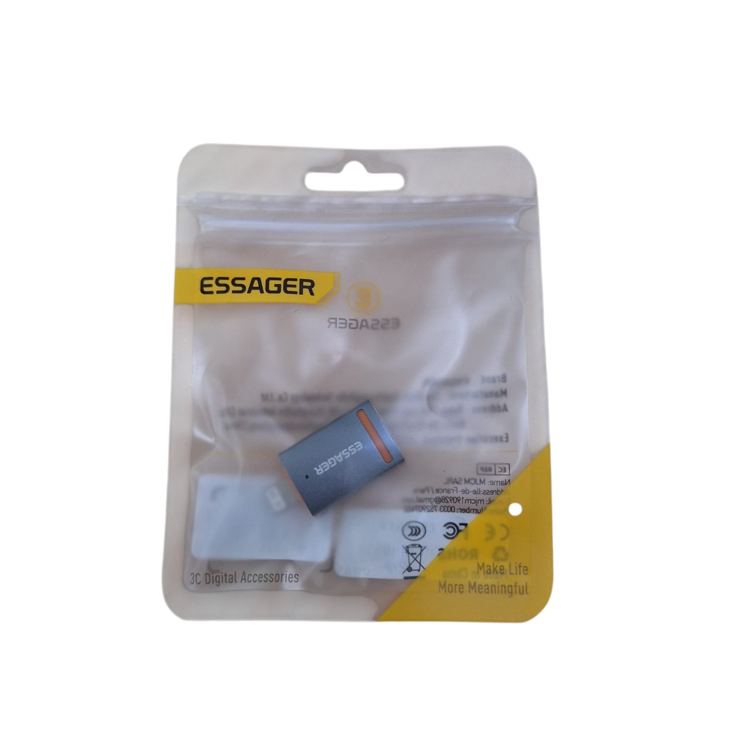 ESSAGER OTG Lightning Adapter Converter USB Female to Lightning 3A - EZJAL-LK0G-P Gambar produk ESSAGER OTG Lightning Adapter Converter USB Female to Lightning 3A - EZJAL-LK0G-P