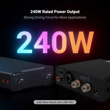 Fosi Audio Power Amplifier Monoblock Next-Gen PFFB Balanced Input 240W - V3 Mono