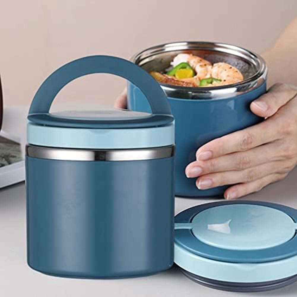 Tassety Kotak Makan Lunch Box Soup Stainless Steel 201 1000ml with Lid - TS-20 Gambar produk Tassety Kotak Makan Lunch Box Soup Stainless Steel 201 1000ml with Lid - TS-20