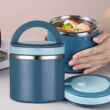 Tassety Kotak Makan Lunch Box Soup Stainless Steel 201 1000ml with Lid - TS-20