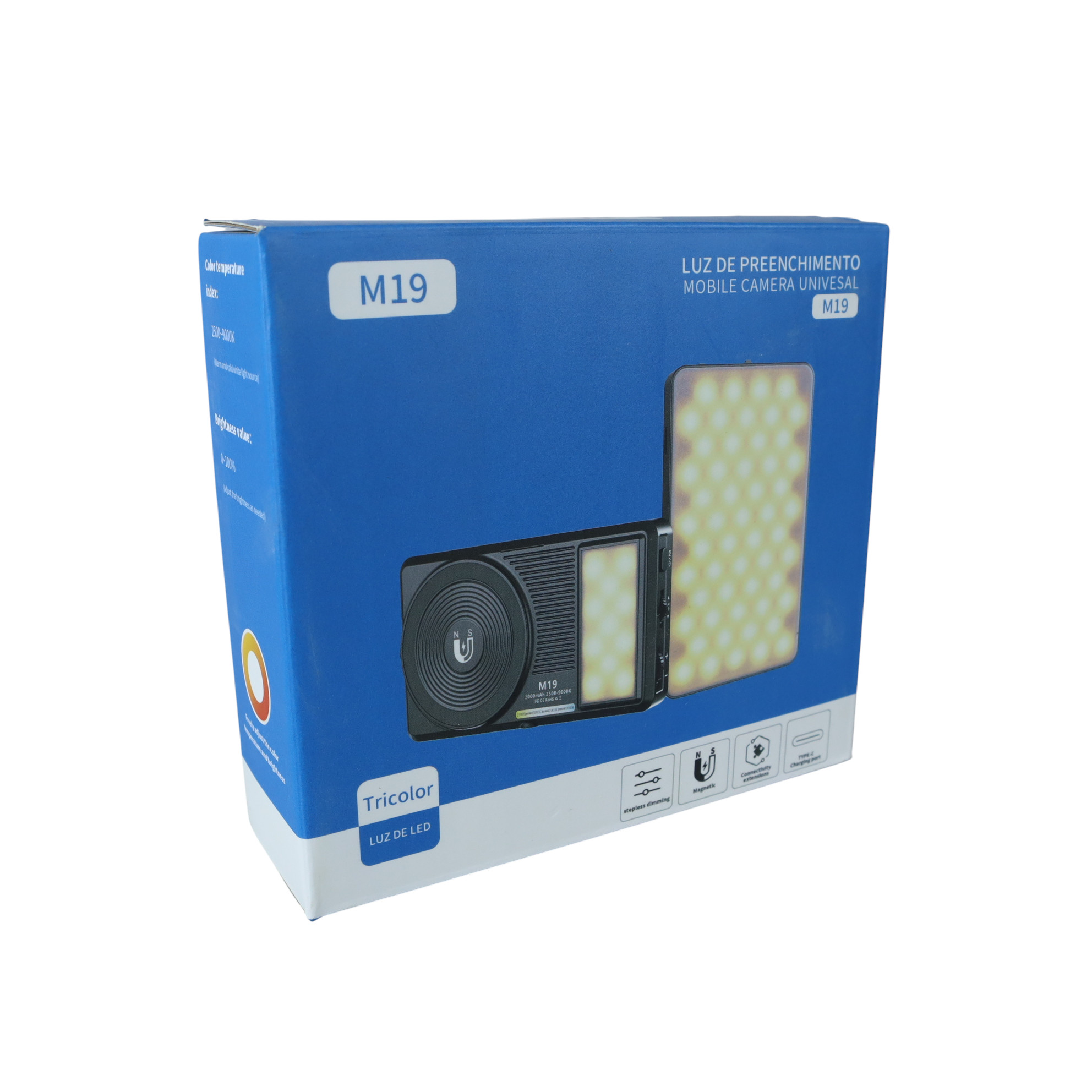 Gambar produk WINGEAR Lampu Fill Light LED 3in1 Color 2500-9000K Magnetic 3000mAh - M19