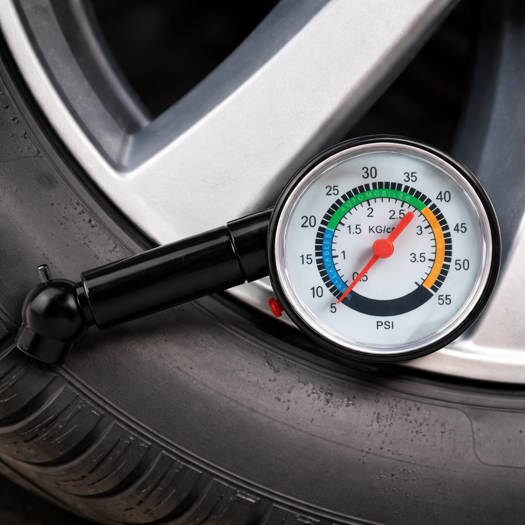 KAWISH Alat Ukur Tekanan Ban Mobil Motor Manometer Analog Tire Gauge - KWS130 Gambar produk KAWISH Alat Ukur Tekanan Ban Mobil Motor Manometer Analog Tire Gauge - KWS130