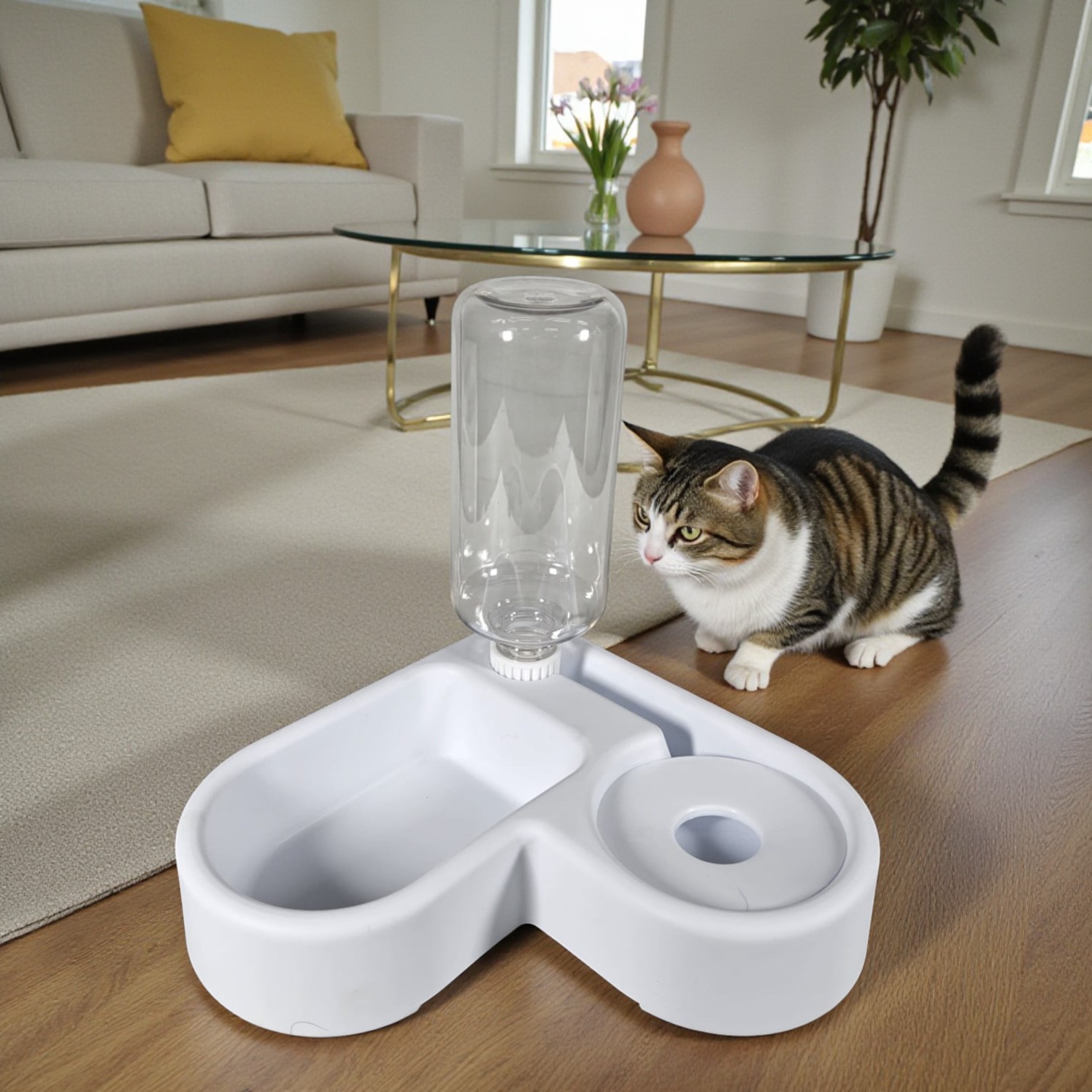MierrPet Tempat Makan Minum Anjing Automatic Pet Water Dispenser - PET0641 Gambar produk MierrPet Tempat Makan Minum Anjing Automatic Pet Water Dispenser - PET0641
