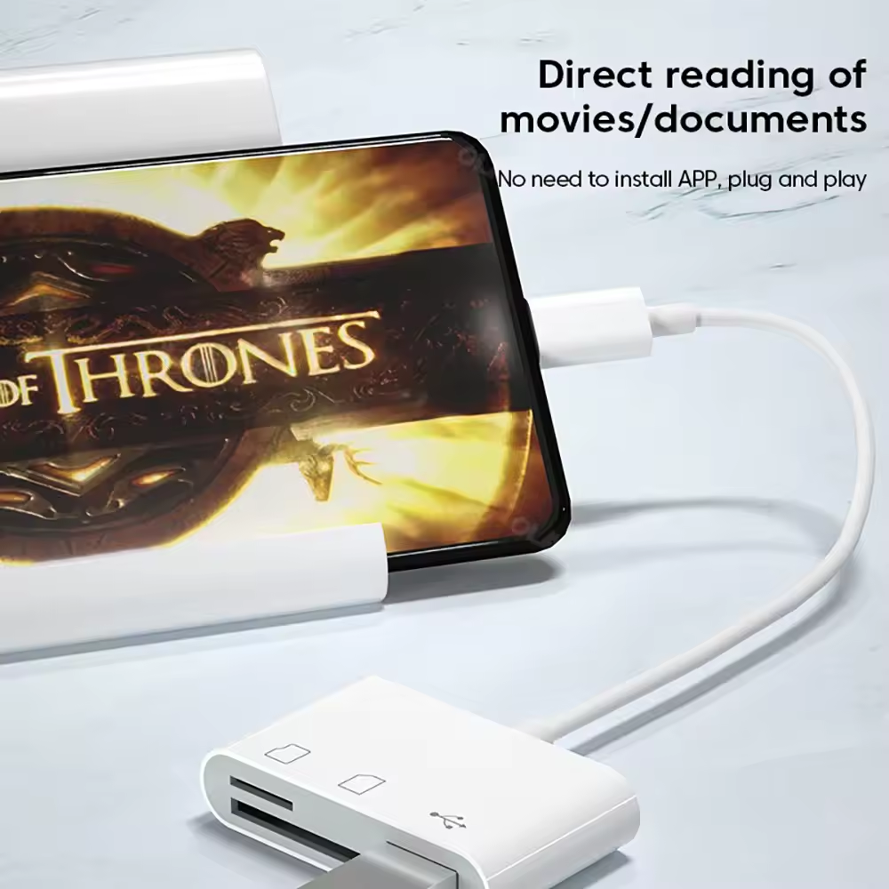 Gambar produk LASO Card Reader 3in1 USB Type C OTG SD TF Multifungsi High Speed - AT4