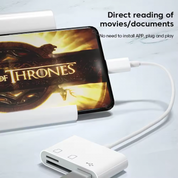 Gambar produk LASO Card Reader 3in1 USB Type C OTG SD TF Multifungsi High Speed - AT4