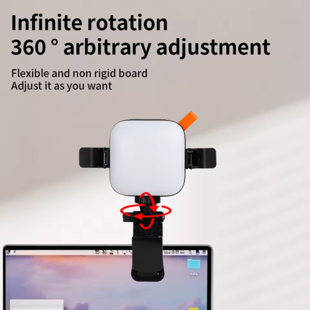 Gambar produk ASENGRY Lampu Fill Light LED 3in1 Color 2800-9000K Back Clip 1200mAh - N21