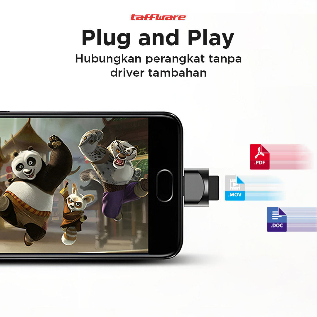 Gambar produk Taffware Card Reader USB Type C OTG MicroSD - P31