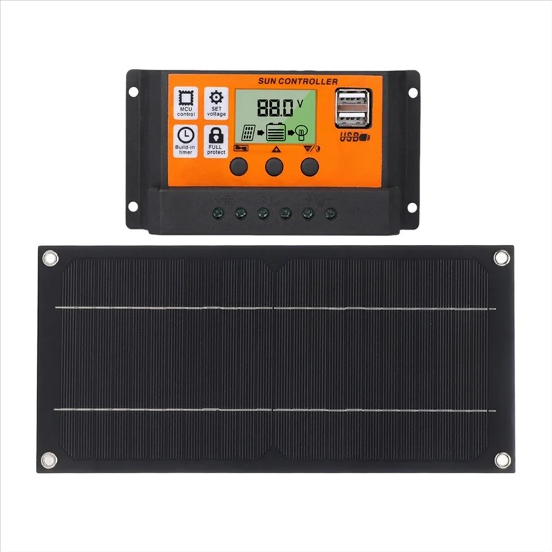 SUNYIMA Solar Panel Monocrystalline Semi Flexible 10W with Controller - SN30 Gambar produk SUNYIMA Solar Panel Monocrystalline Semi Flexible 10W with Controller - SN30