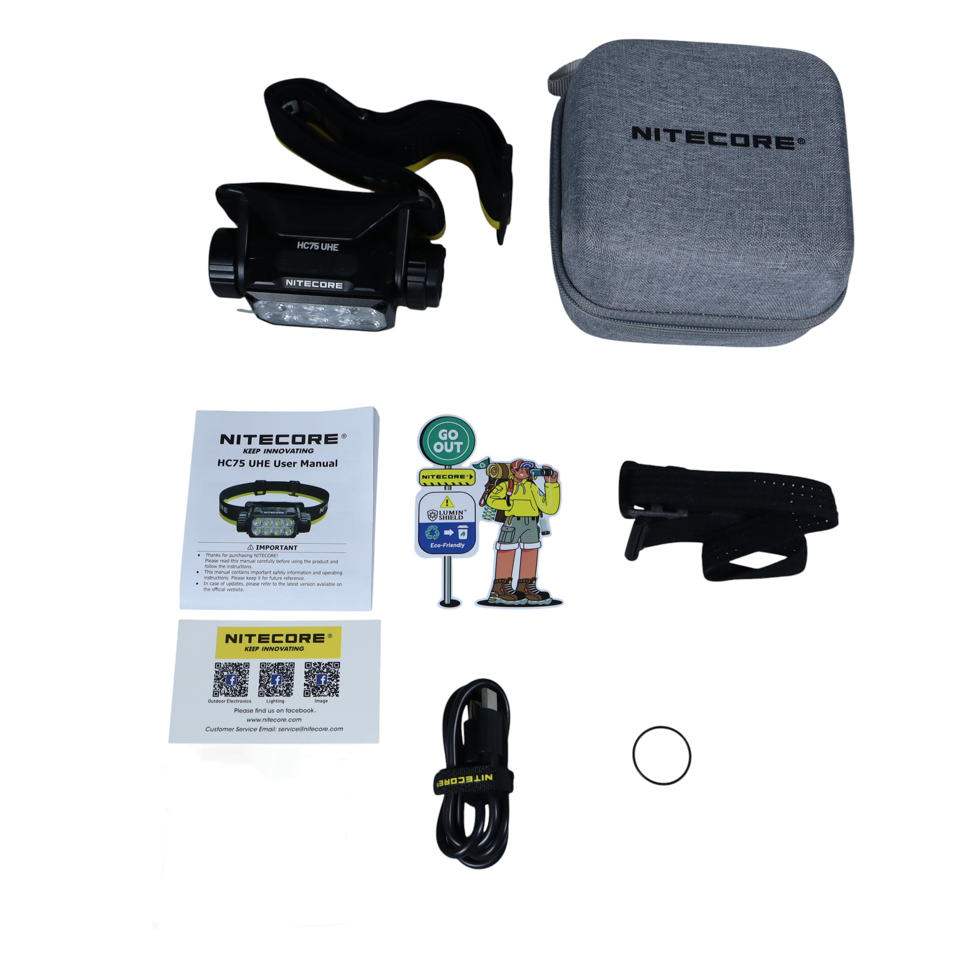 Gambar produk NITECORE Senter Kepala Headlamp 32 UHE LED 3000 Lumens 5500mAh IP68 - HC75 UHE