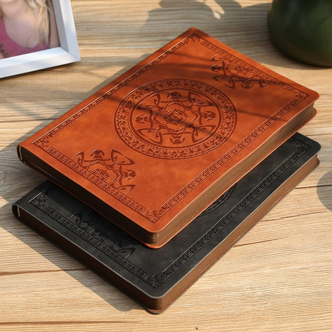 Gambar produk Buku Catatan Jurnal Notebook Leather Cover Vintage Pattern - CW-64