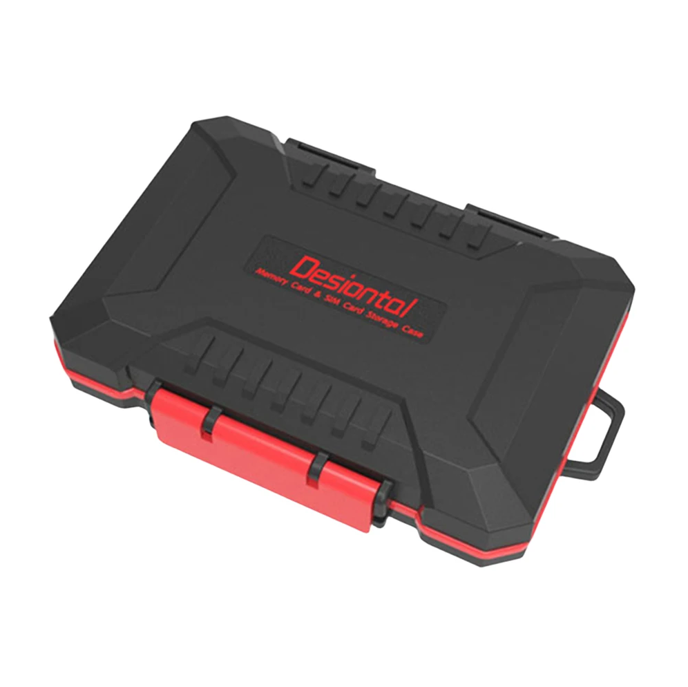 Desiontal Kotak Penyimpanan Kartu Memori SD SIM Card Holder Waterproof - LP-E8 Gambar produk Desiontal Kotak Penyimpanan Kartu Memori SD SIM Card Holder Waterproof - LP-E8