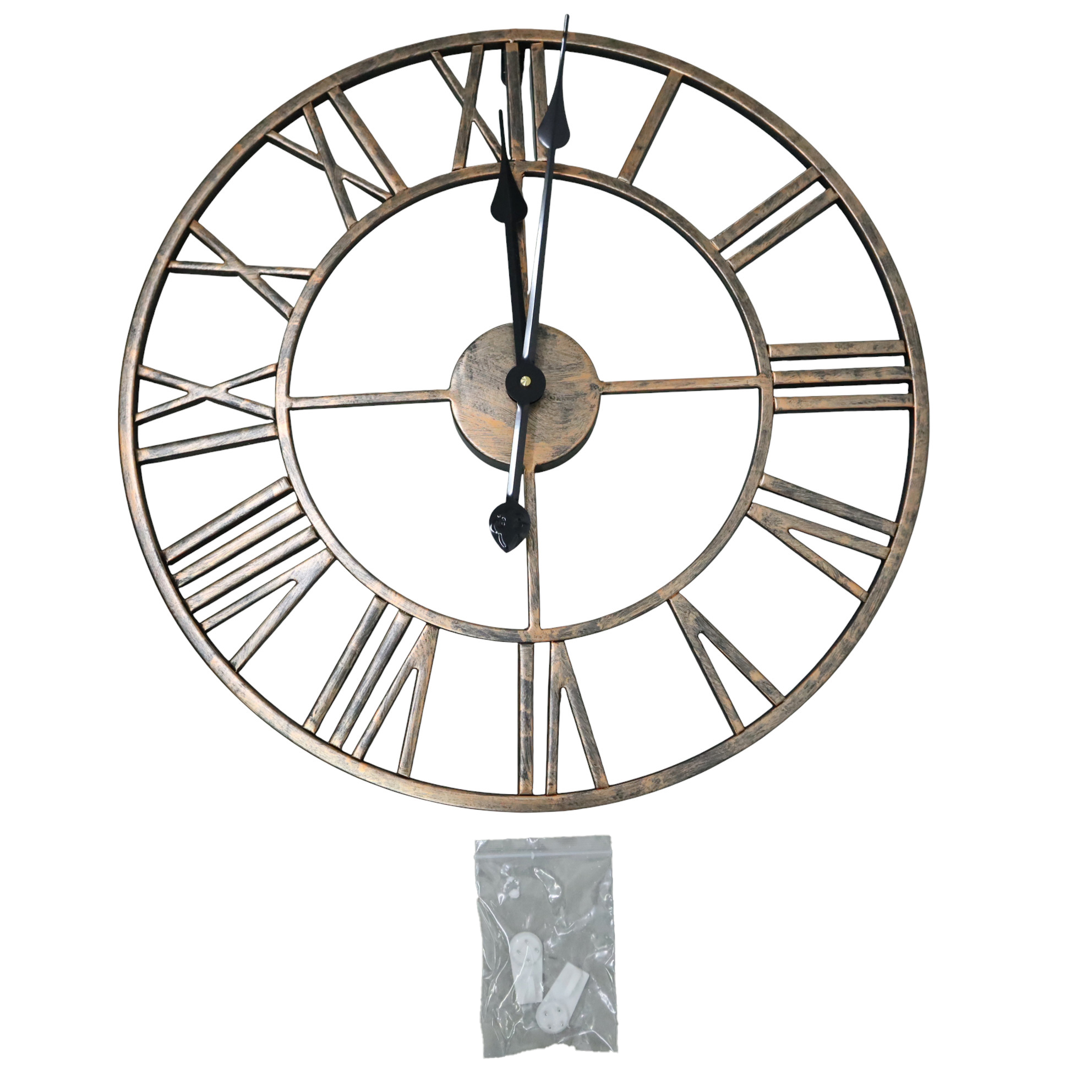 Gambar produk Meigar Jam Dinding Bulat Quartz Creative Model Vintage 49.5cm - H68