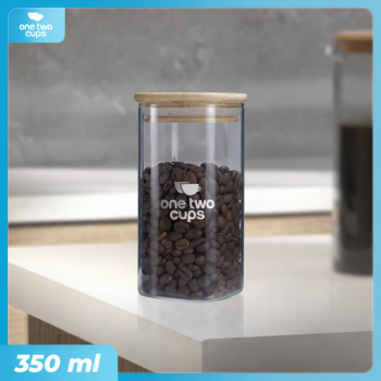 One Two Cups Toples Kaca Penyimpanan Makanan Kedap Udara Storage Jar - HC1019