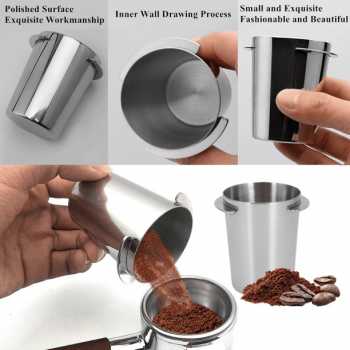 Gambar produk One Two Cups Dosing Cup Portafilter Espresso Machine Stainless Steel 53mm - YXA046