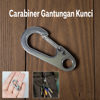 GYMTOP Carabiner Gantungan Kunci Barang Stainless Steel Snap Hook - GT-32