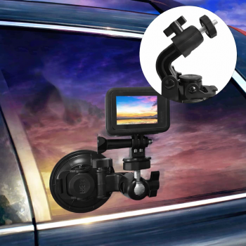 Gambar produk Car Window Tripod Dashcam Holder Suction Cup 360 Rotate 1/4 Inch - WF-330