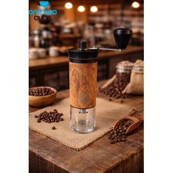 One Two Cups Alat Penggiling Kopi Manual Coffee Grinder Keramik - 5011 Pro-B