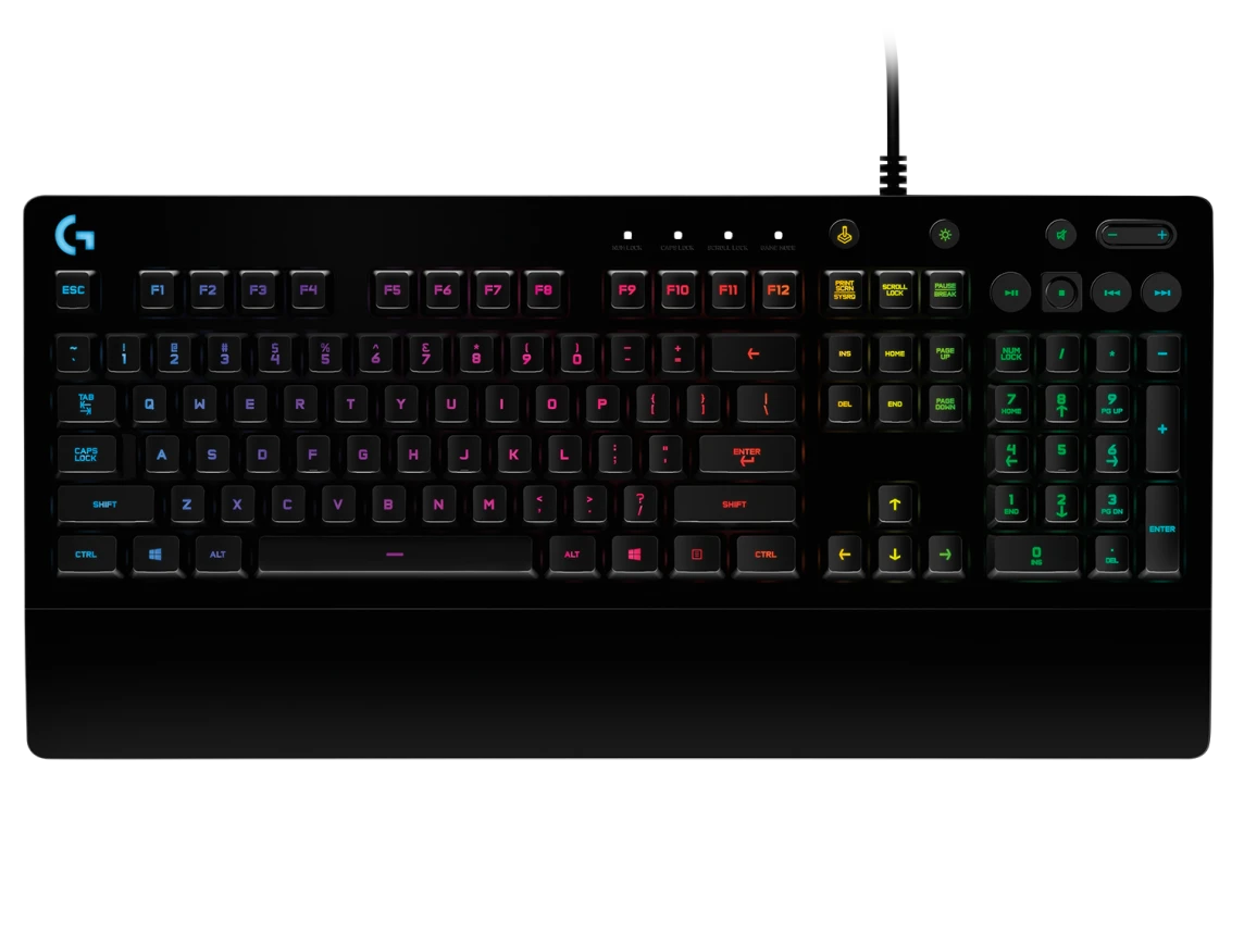 Logitech USB Keyboard Gaming Kabel RGB Full Size - G213 Prodigy Gambar produk Logitech USB Keyboard Gaming Kabel RGB Full Size - G213 Prodigy