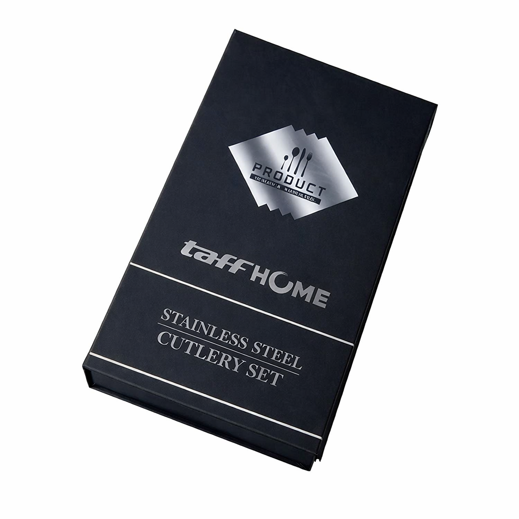 TaffHOME Set Alat Makan Perlengkapan Sendok Garpu Pisau Cutlery 24 PCS - UT421 Gambar produk TaffHOME Set Alat Makan Perlengkapan Sendok Garpu Pisau Cutlery 24 PCS - UT421