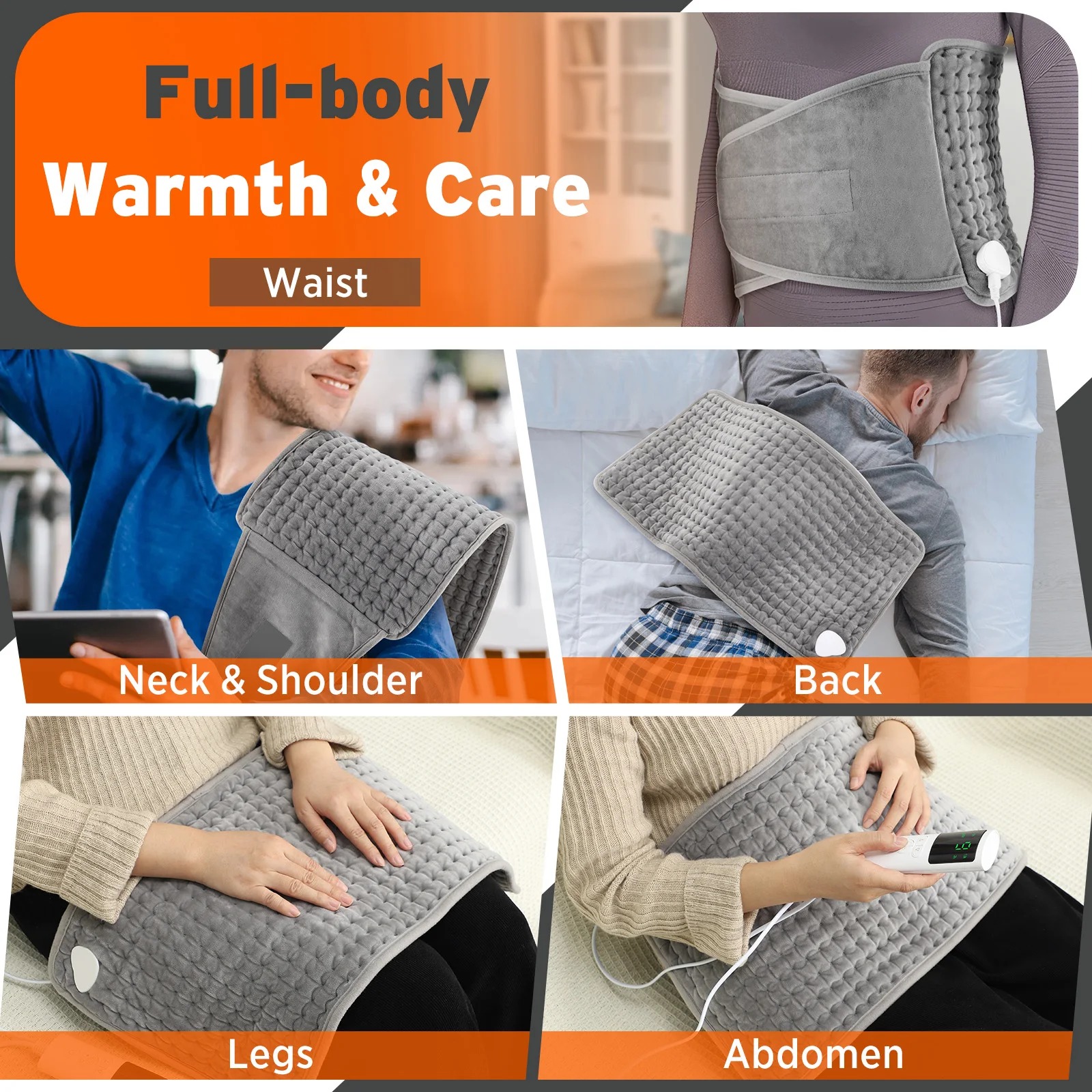 HailiCare Penghangat Pinggang Elektrik Back Heating Pad 9 Level - PTC1-X630 Gambar produk HailiCare Penghangat Pinggang Elektrik Back Heating Pad 9 Level - PTC1-X630