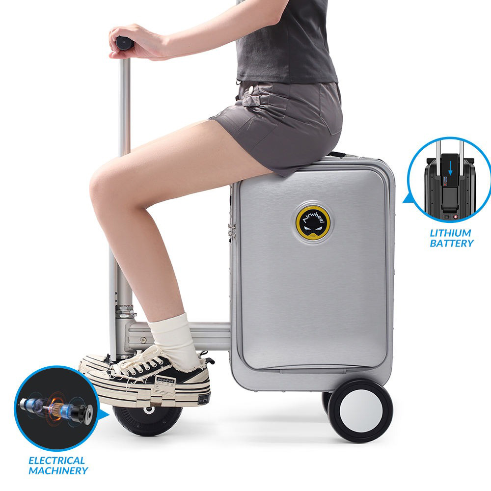 TaffGO Koper Skuter Elektrik Kabin Airwheel Style Luggage 20 Inch - SE40 Gambar produk TaffGO Koper Skuter Elektrik Kabin Airwheel Style Luggage 20 Inch - SE40