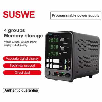SUSWE Adjustable Power Supply DC Digital Stabilized 10A 30V 300W - SU3010