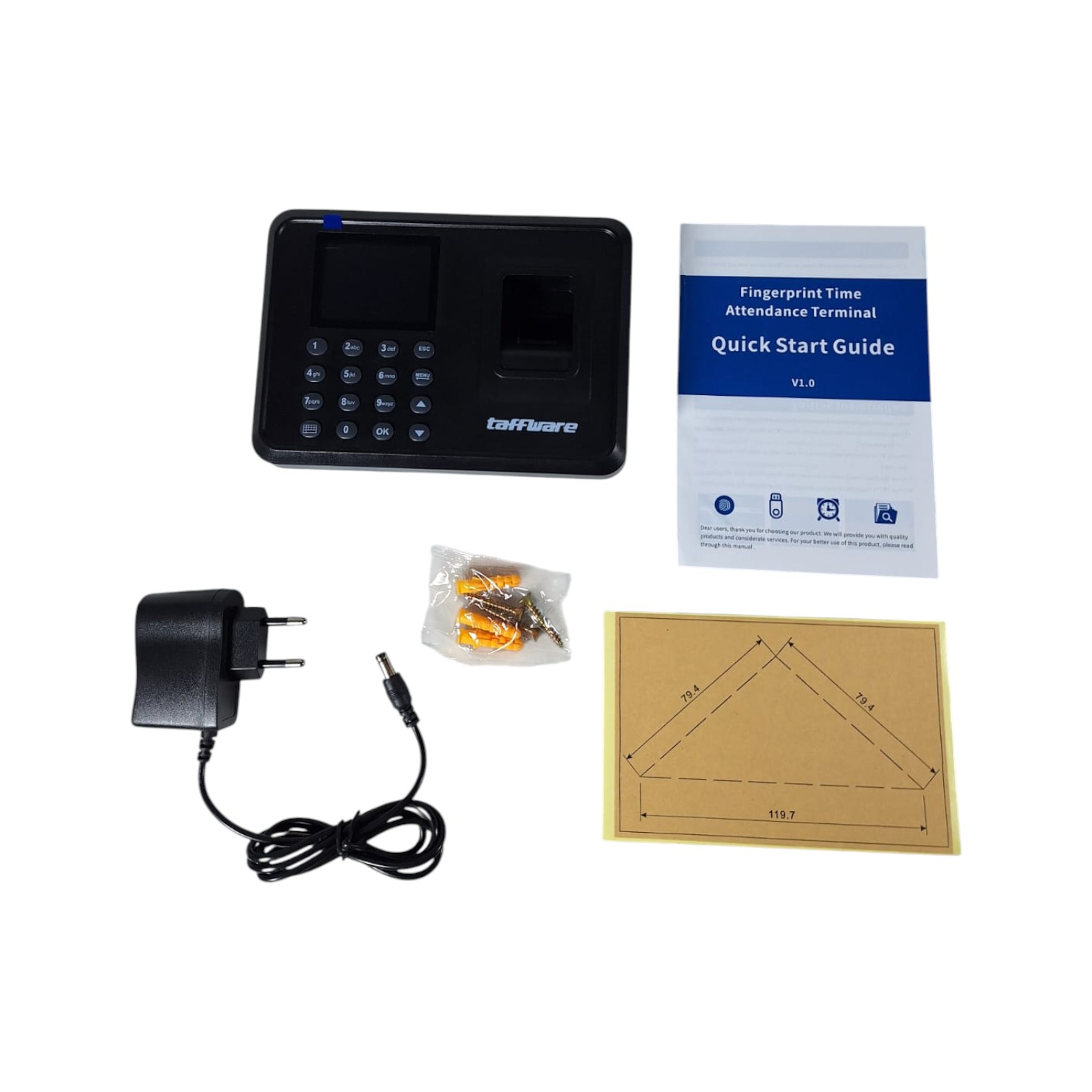 Taffware Mesin Absen Sidik Jari Attendance Fingerprint 1000 Capacity - F01H Gambar produk Taffware Mesin Absen Sidik Jari Attendance Fingerprint 1000 Capacity - F01H