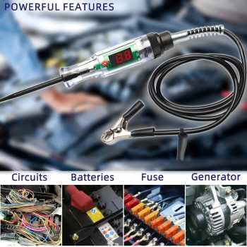 Gambar produk PINMOAP Tespen Circuit Tester Voltage with Alligator Clip 3-48V - S70