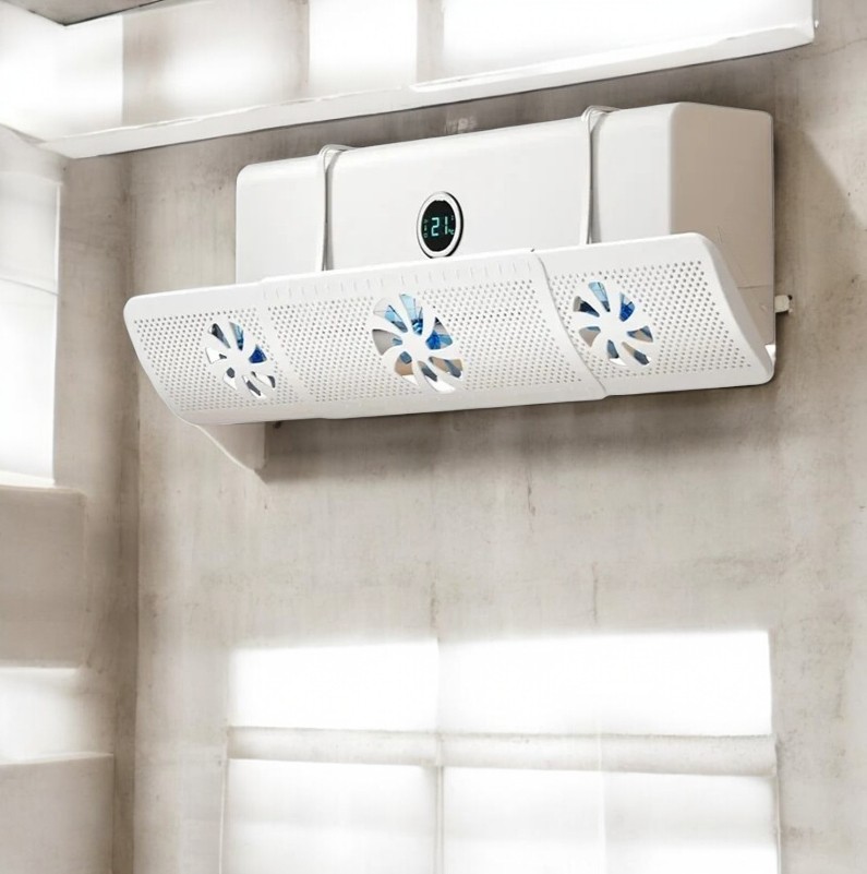 COOLIT Cover Angin AC Adjustable Air Conditioner Windshield with Fans - COOL03 Gambar produk COOLIT Cover Angin AC Adjustable Air Conditioner Windshield with Fans - COOL03