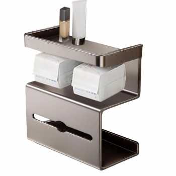 HOUSEEN Tempat Tisu Toilet Stainless Steel 3 Layer Wall Mounted - H230