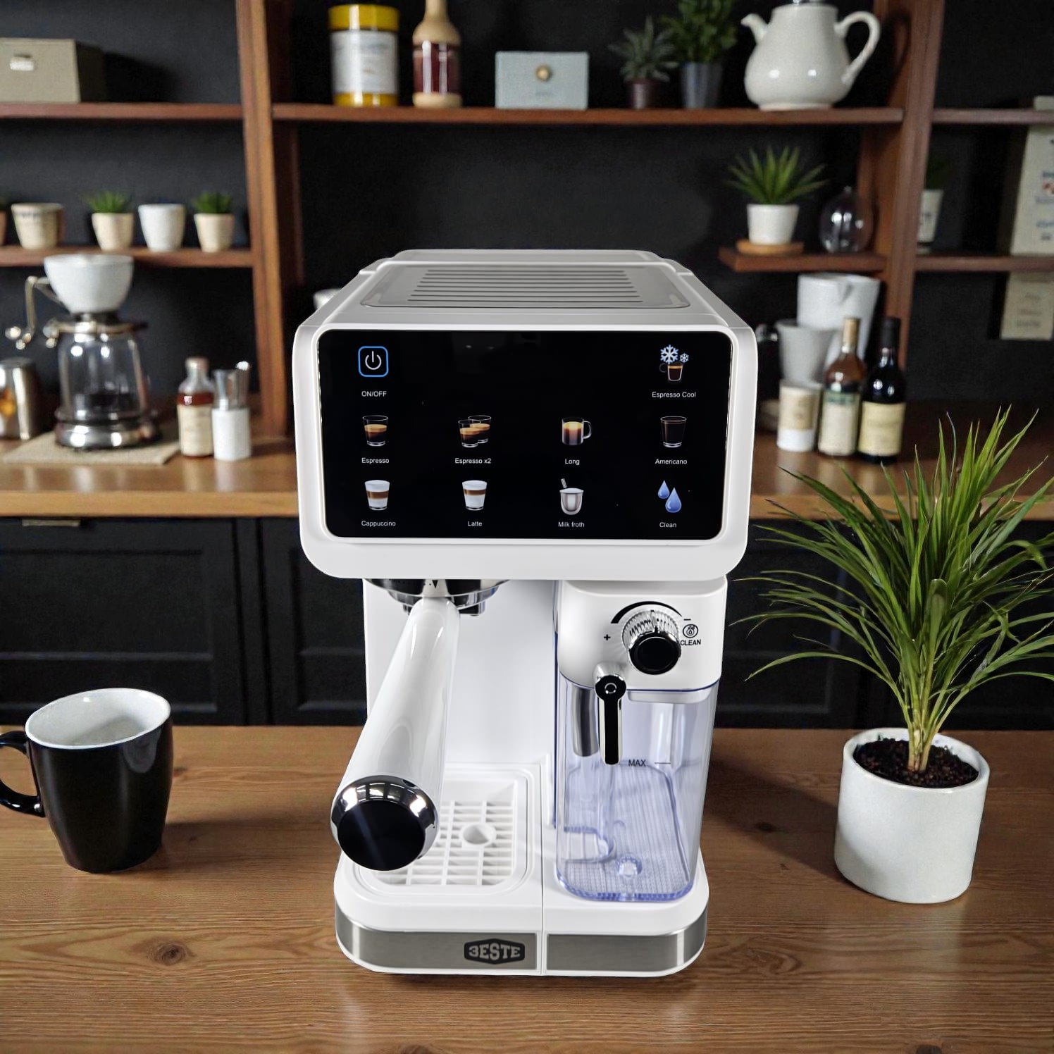 Trieste Mesin Kopi Espresso Coffee Maker Frothing 20 Bar 1350W - CM5600 Gambar produk Trieste Mesin Kopi Espresso Coffee Maker Frothing 20 Bar 1350W - CM5600