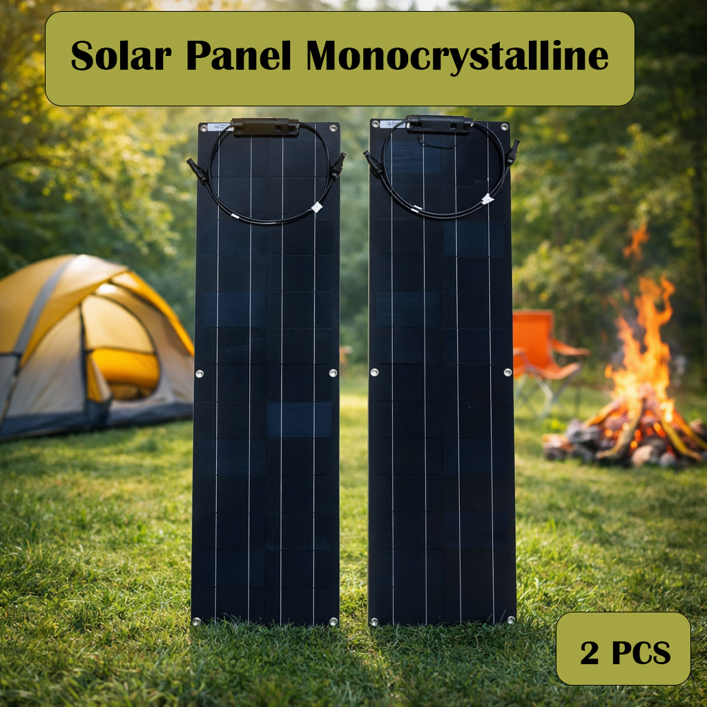 Sola Bright Solar Panel Monocrystalline Semi Flexible with Controller - SN40 Gambar produk Sola Bright Solar Panel Monocrystalline Semi Flexible with Controller - SN40