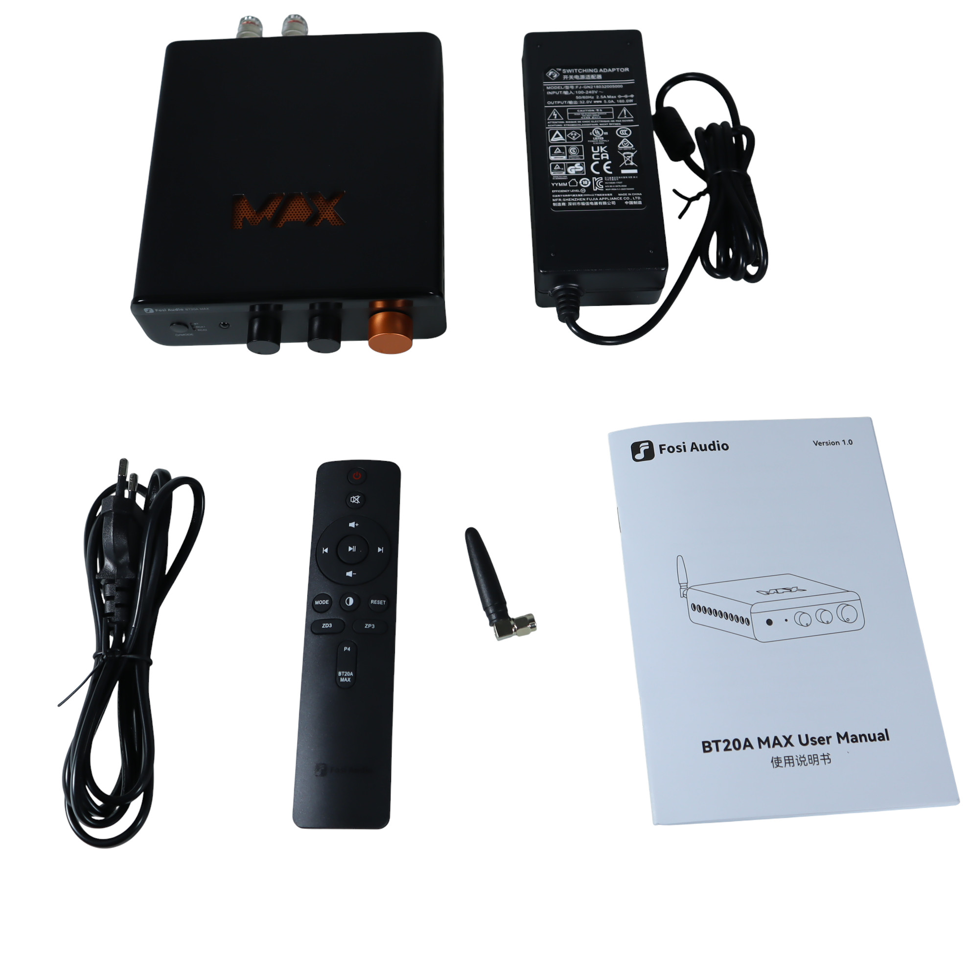 Fosi Audio Power Amplifier HiFi Bluetooth Stereo PFFB Feedback - BT20A MAX Gambar produk Fosi Audio Power Amplifier HiFi Bluetooth Stereo PFFB Feedback - BT20A MAX