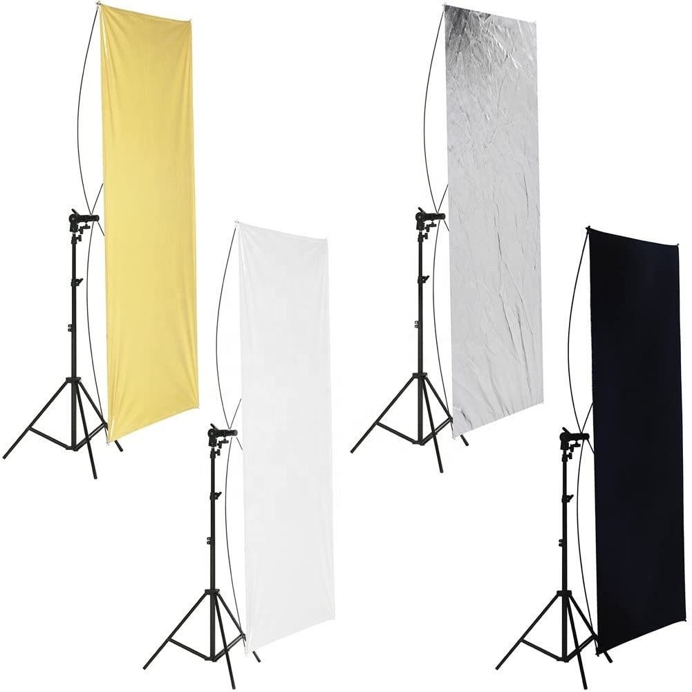 LIFER Reflektor Cahaya Fotografi Studio 4in1 2M Stand 90x180cm - BDL-10 Gambar produk LIFER Reflektor Cahaya Fotografi Studio 4in1 2M Stand 90x180cm - BDL-10