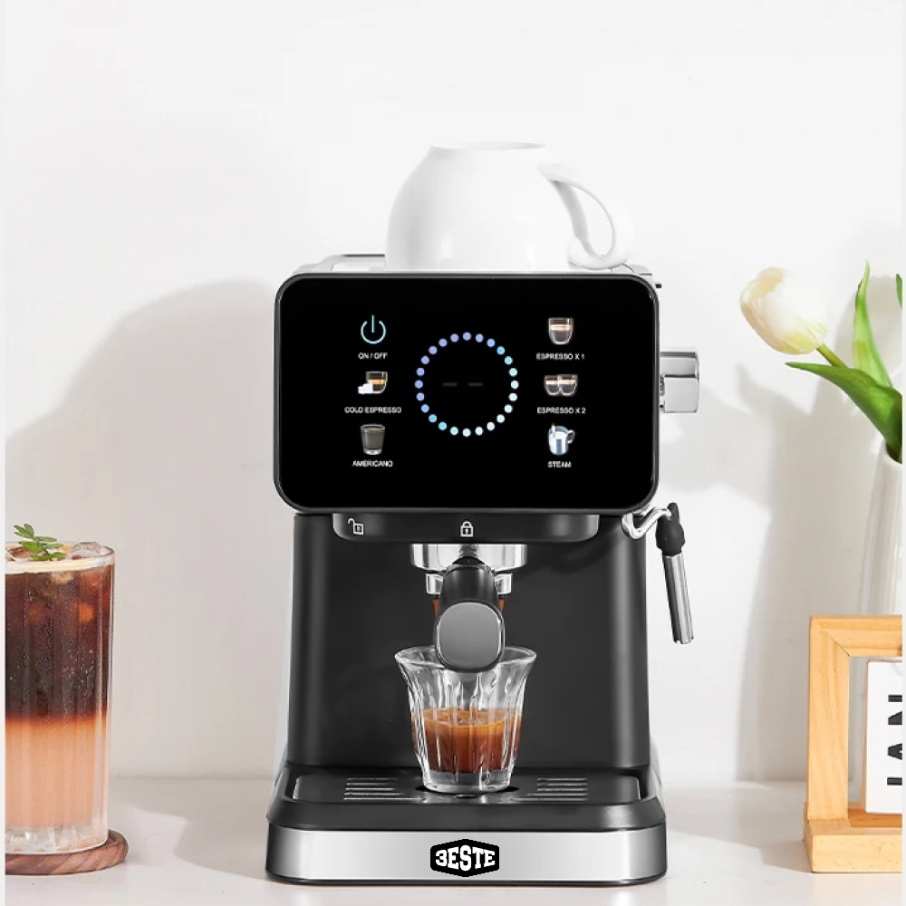 Trieste Mesin Kopi Espresso Coffee Maker Frothing 20 Bar 1050W - CM3171 Gambar produk Trieste Mesin Kopi Espresso Coffee Maker Frothing 20 Bar 1050W - CM3171