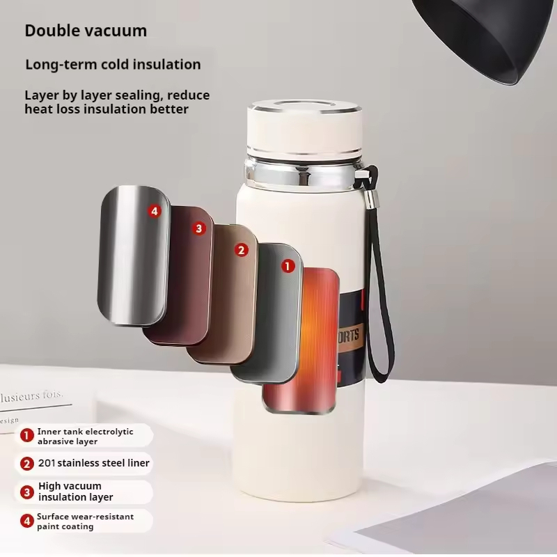 VESTA Botol Minum Tumbler Air Panas Dingin Stainless Steel 850ml - VS-10 Gambar produk VESTA Botol Minum Tumbler Air Panas Dingin Stainless Steel 850ml - VS-10