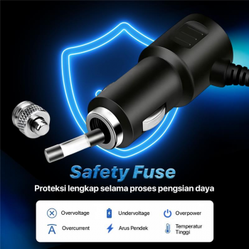 Gambar produk ADOREHER Car Charger Mobil PD QC Cigarette Type C Dual USB Port 120W - D-25