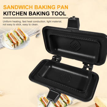 Milageto Cetakan Sandwich Maker Non-Stick Pan Double-Sided Aluminium - MGT-30