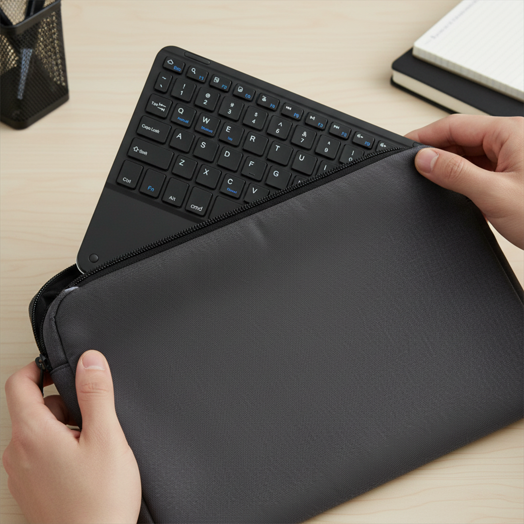 Windyoung Keyboard Wireless Mini Bluetooth Android iOS Rechargeable - WD21 Gambar produk Windyoung Keyboard Wireless Mini Bluetooth Android iOS Rechargeable - WD21