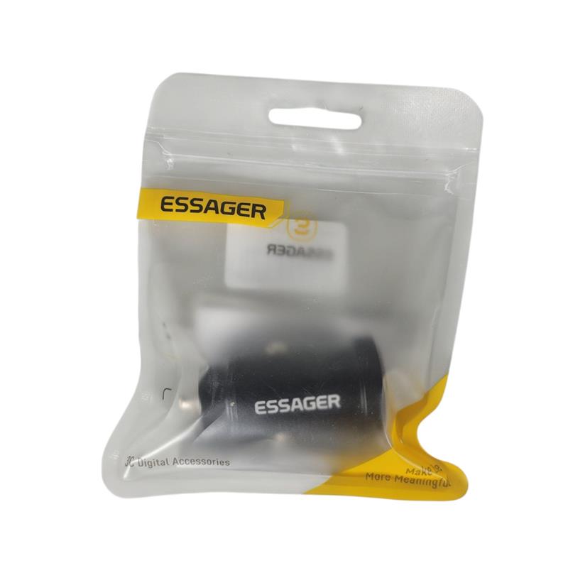 Gambar produk ESSAGER Car Charger Mobil Fast Charging PD QC 3.0 USB Type C Port 30W - ES-CC07