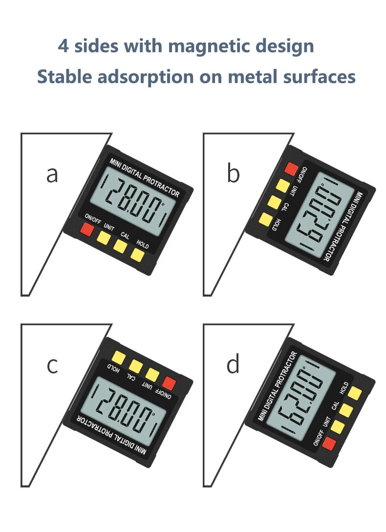 JIGONG Angle Finder Digital Protractor Inclinometer Level Magnet Base - RT02 Gambar produk JIGONG Angle Finder Digital Protractor Inclinometer Level Magnet Base - RT02